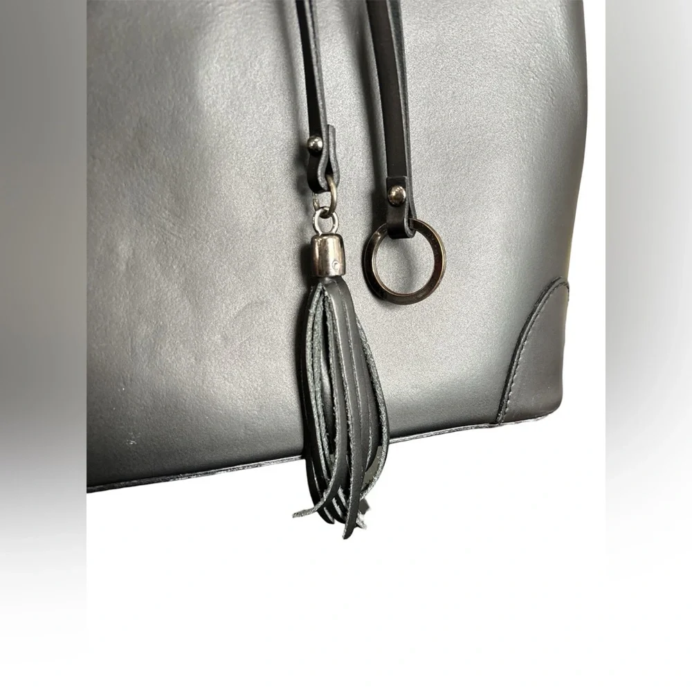 Cielo Celeste Black Genuine Italian Leather Purse